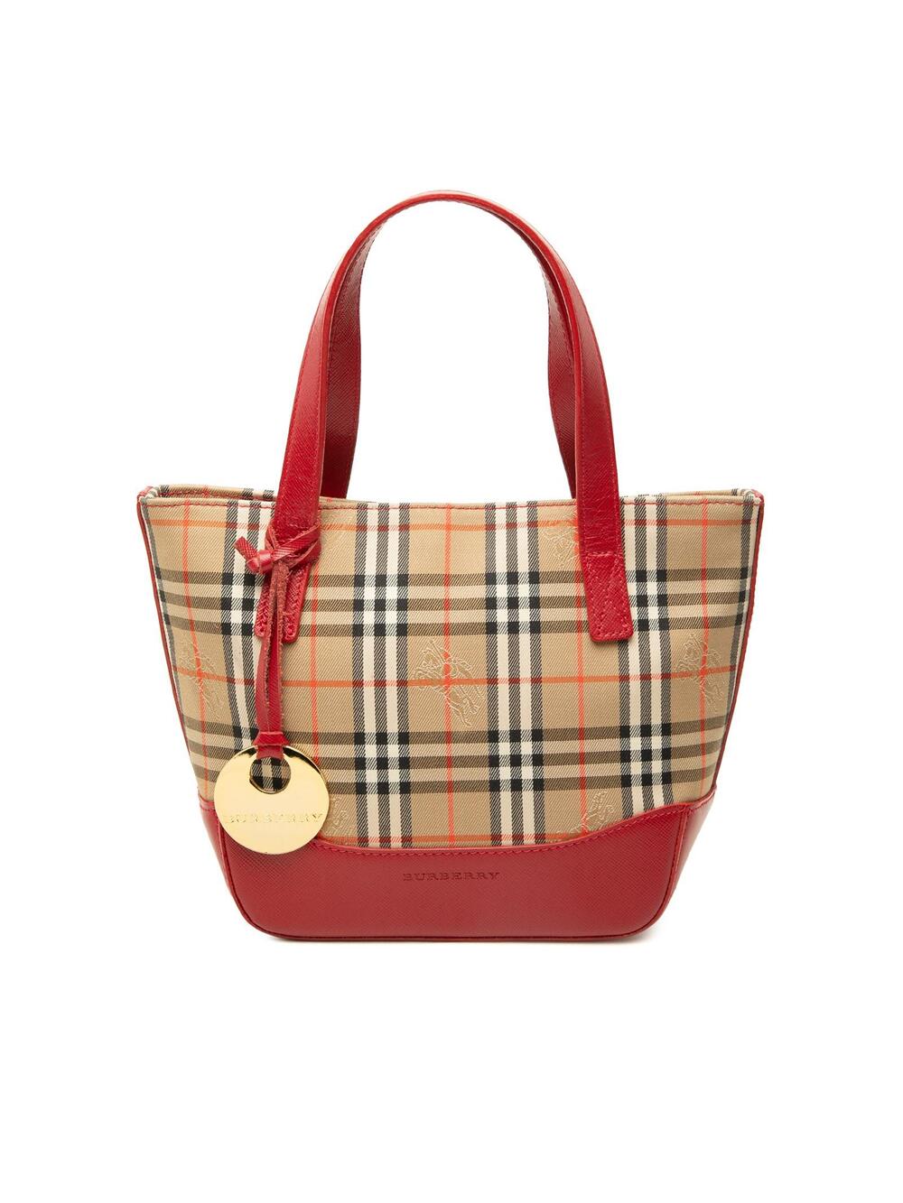 Burberry Haymarket Check Canvas Handbag #372266B45B
